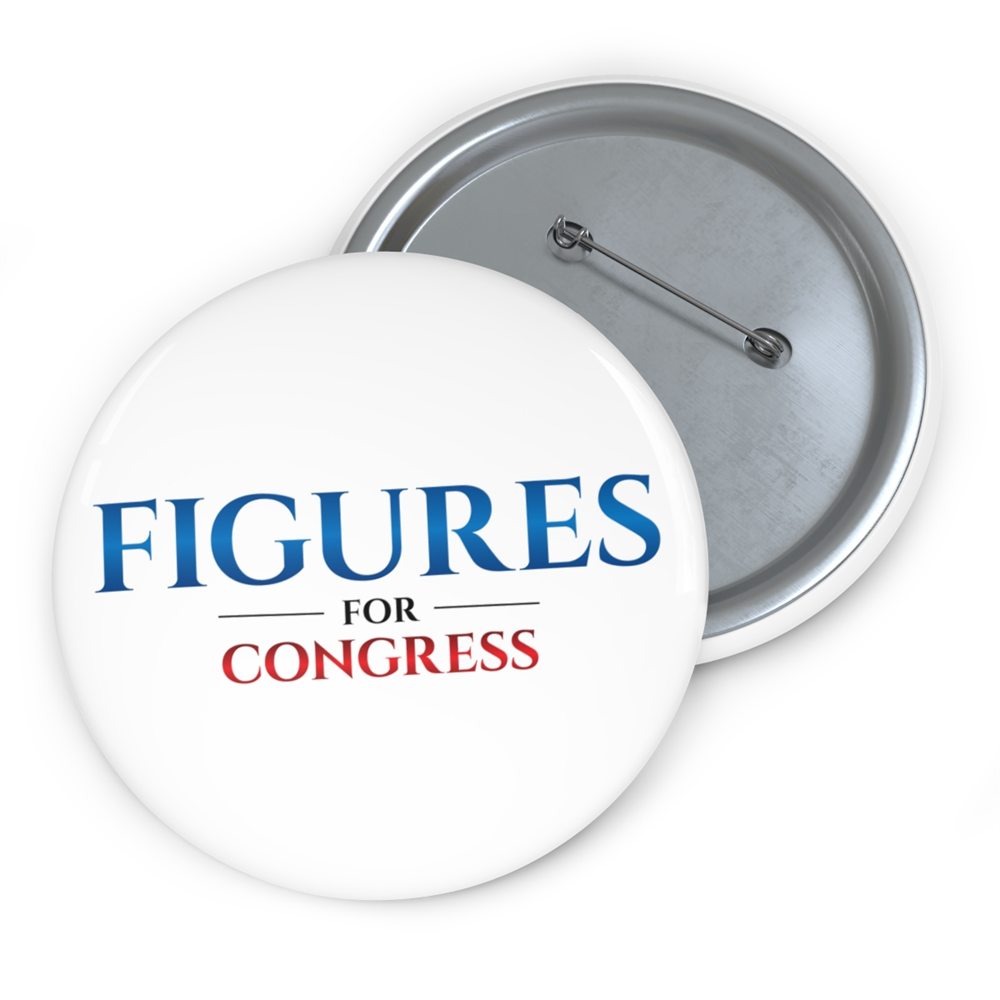 Figures for Congress Button, Blue